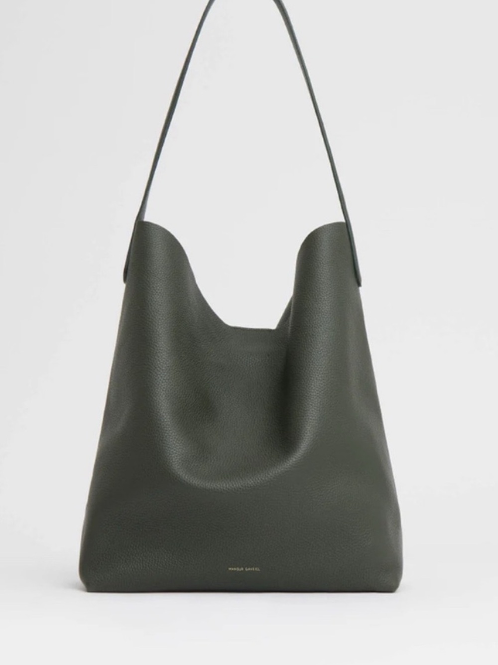 Mansur Gabriel Maxi Cabas Bag in Seaweed
